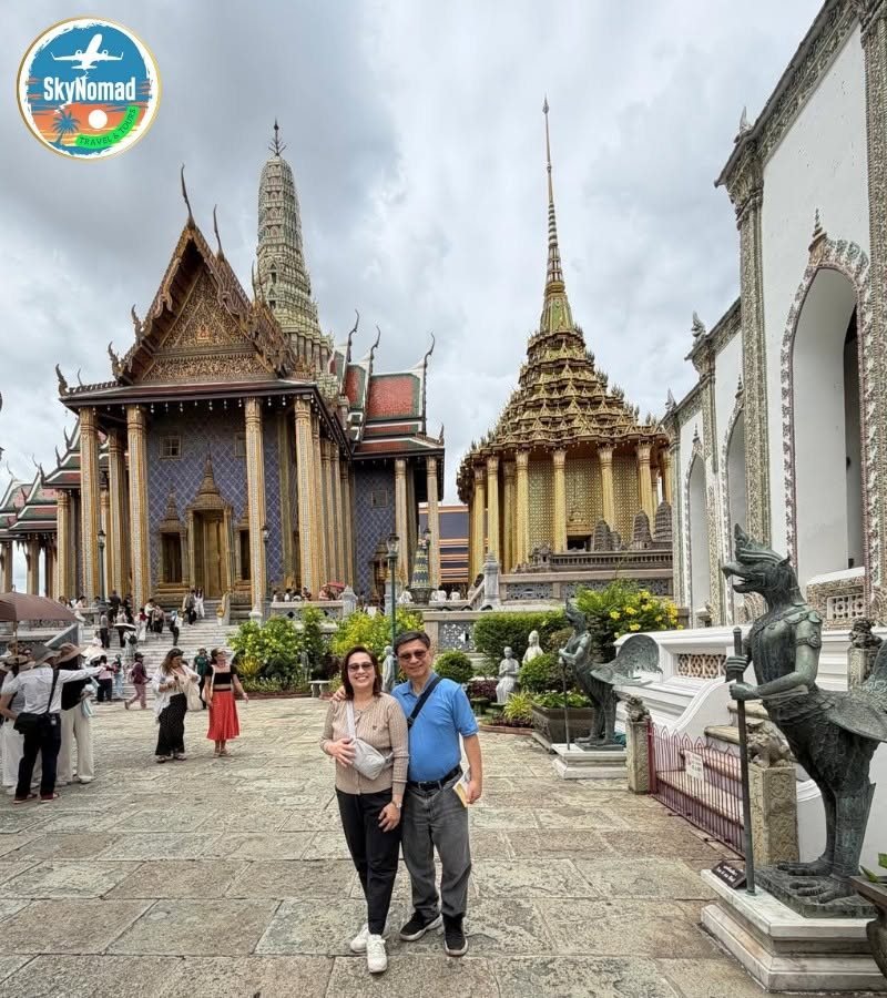 SkyNomad clients at the Grand Palace in Bangkok, Thailand